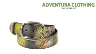 Aventura Clothing Plaid Leather Belt (For Women)