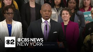 Full press conference: NYC announces housing support for domestic violence survivors
