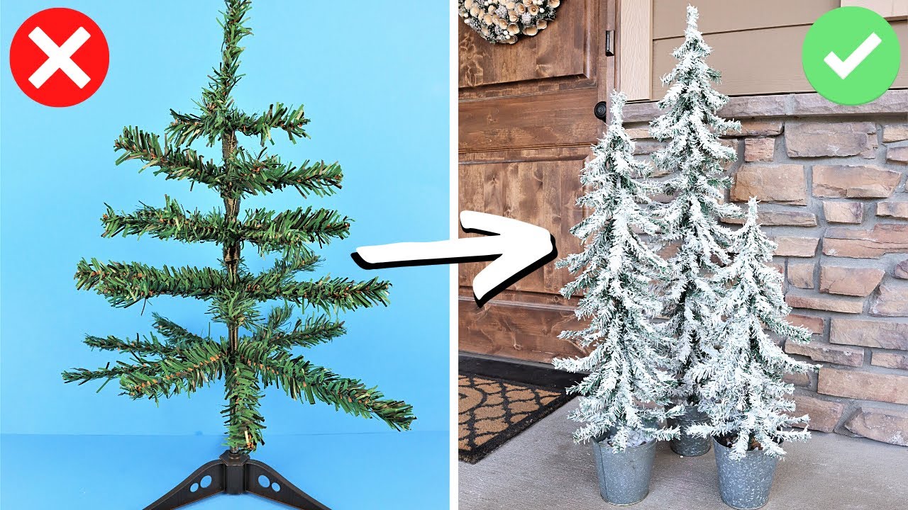 ⭐ #1 MOST BRILLIANT Way To Use Dollar Tree Christmas Trees! 🎄 - YouTube