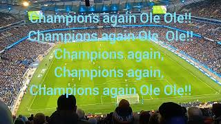 Champions again Ole Ole - Man City song , Manchester City vs Sheffield Utd 2-0 (1-0) , 30/12/2023