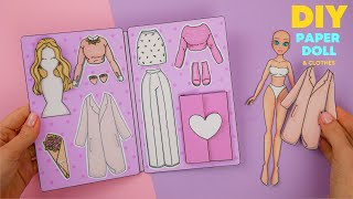 DIY How to make Paper Doll & Clothes | Easy Crafts