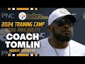 Coach Mike Tomlin Training Camp Media Availability (August 12) | Pittsburgh Steelers