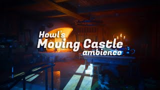 Peaceful Night in Howl's Moving Castle✨ ~ Studio Ghibli Piano ASMR Ambience