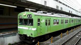 奈良線103系普通列車 京都駅発車 JR-West Nara line Kyoto station