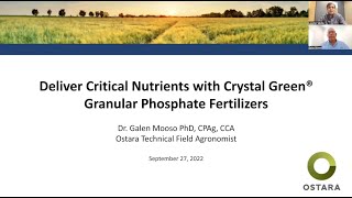 Deliver Critical Nutrients with Crystal Green Granular Phosphate Fertilizers [Digital Demonstration]