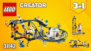 LEGO® Creator 3in1 Space Roller Coaster (31142)[874 pcs] Drop Tower & Carousel | Instructions | TBB