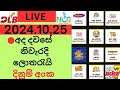 All NLB DLB Lottery Results 2024.10.25Lotherai dinum anka nlb dlb hadahana Jayaking