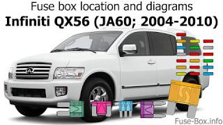 Fuse box location and diagrams: Infiniti QX56 (2004-2010)