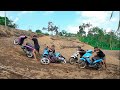 B4L4PAN PAKE MOTOR DRAG DI JALAN BERTANAH SUPER EKSTR1M