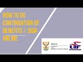 HOW TO DO CONTINUATION OF BENEFITS / SIGN ONLINE.