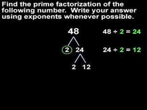 Prime Factorization - MathHelp.com - Math Help Prime Factorization - MathHelp.com - Math Help