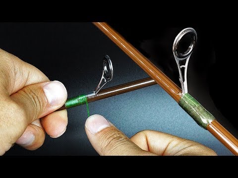 Rod Repair/How to Attach a Guide to a Fishing Rod [Wrapping and Epoxy]