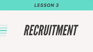 Recruitment And Interview - Industrial Psychology Lesson # 3