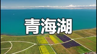 中国青海湖航拍  Aerial photography of Qinghai Lake, China