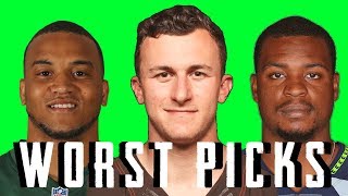 10 WORST NFL Draft Picks of the Decade (2010-2019)