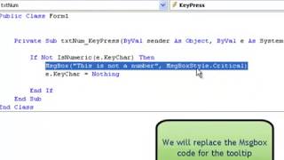 Input Validation in VB.net (w/ music)