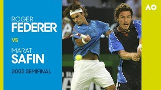 Roger Federer vs Marat Safin in a five-set epic! | Australian Open 2005 Semifinal