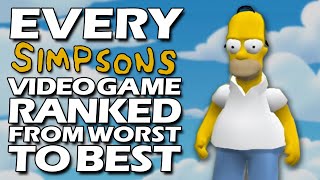 Every Simpsons Video Game Ranked From WORST To BEST