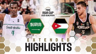 Saudi Arabia 🇸🇦 v Jordan 🇯🇴 | Extended Highlights | FIBA Asia Cup 2025 Qualifiers