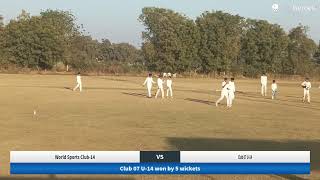 Live Cricket Match | World Sports Club-14 vs Club 07 U-14 | 08-Jan-25 10:05 AM 50 overs | Individual