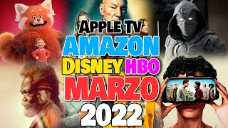 Estrenos HBO Max, Disney Plus, Amazon, Apple Tv MARZO 2022!