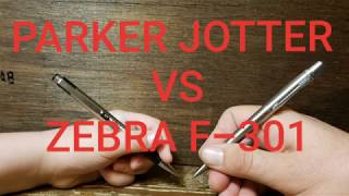 PARKER FLIGHTER JOTTER VS ZEBRA F-301 ( Battle of the Ballpoints) Durability Test (Eps 1)