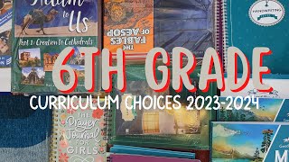 6TH GRADE CURRICULUM CHOICES||new homeschool year 23/24