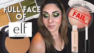 FULL FACE OF ELF COSMETICS! - DRUGSTORE MAKEUP! - TOTAL FAIL OR A WINNER?? GRWM - GET READY WITH ME!