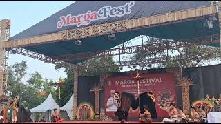 Parade Barong Bangkung Desa Kuwum Marga di Acara Marga Festival 2024