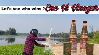 ENO VS VINEGAR EXPERIMENT l Shocking reaction. बोतल बनी रॉकेट 🚀