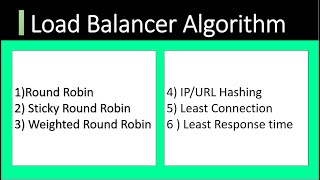 8 ) Load Balancer Algorithm | System design Basic