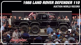 AUCTION WORLD RECORD! 1988 Land Rover Defender 110 6x6 - BARRETT-JACKSON 2023 SCOTTSDALE AUCTION
