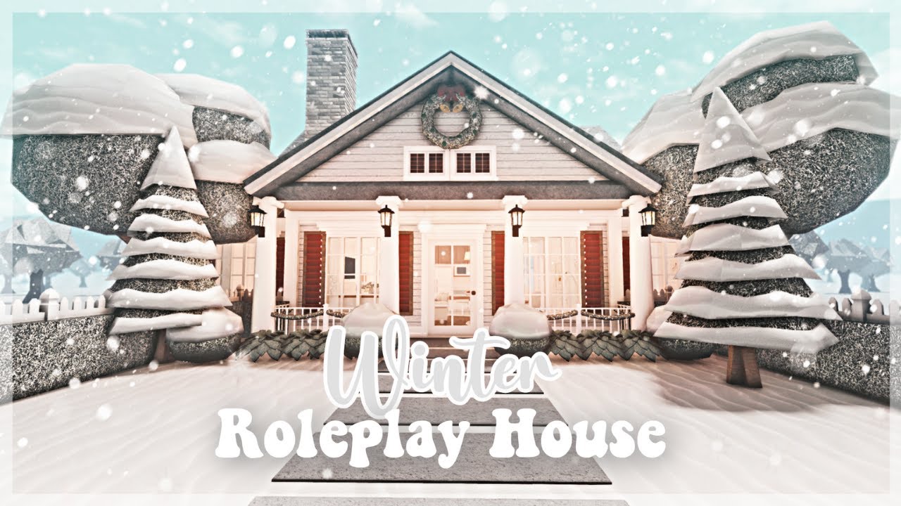 Roblox Bloxburg - No Gamepass Winter Roleplay House - Minami Oroi - YouTube