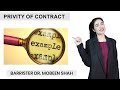 Privity of Contract | Barrister Dr. Mobeen Shah