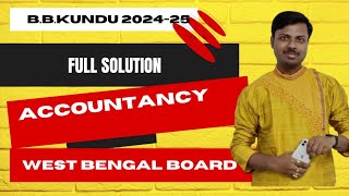 B.B. Kundu Accountancy Test Paper HS 2024-25 ||  Page No-380