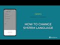 How to Change System language - Oppo [Android 11 - ColorOS 11]