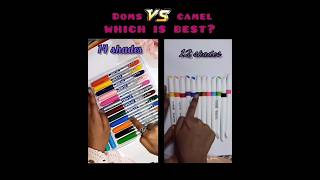 Doms vs camel brush pens  #shorts #viral #brushpen #youtubeshorts #unboxing #doms