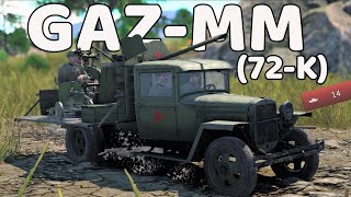 GAZ-MM (72-K) Soviet Anti-Aircraft Vehicle Gameplay | War Thunder