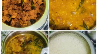 Easy lunch recipes|வெண்டைக்காய் சாம்பார் ரசம் காரசாரமான வாழைக்காய் கறி|lunch recipes in Tamil