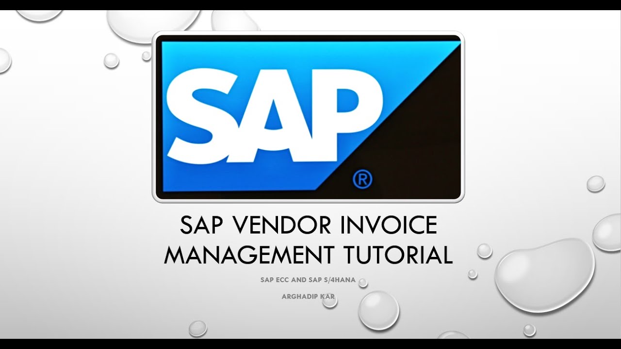 SAP Opentext Vendor Invoice Management Process - YouTube