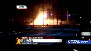 Lincoln Empty As Tanker Fire Burns