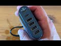 USB C Charging Station, MiLi 60W 6-Port USB C Charging Hub