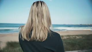 Girl at Beach THINKING and Contemplating - HIGHEST ULTRA 4K Stock Footage