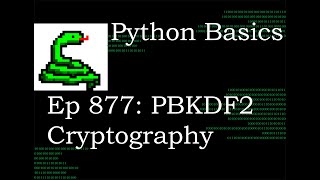 Python Basics Tutorial Cryptography PBKDF2HMAC Algorithm Argument || Data Encryption
