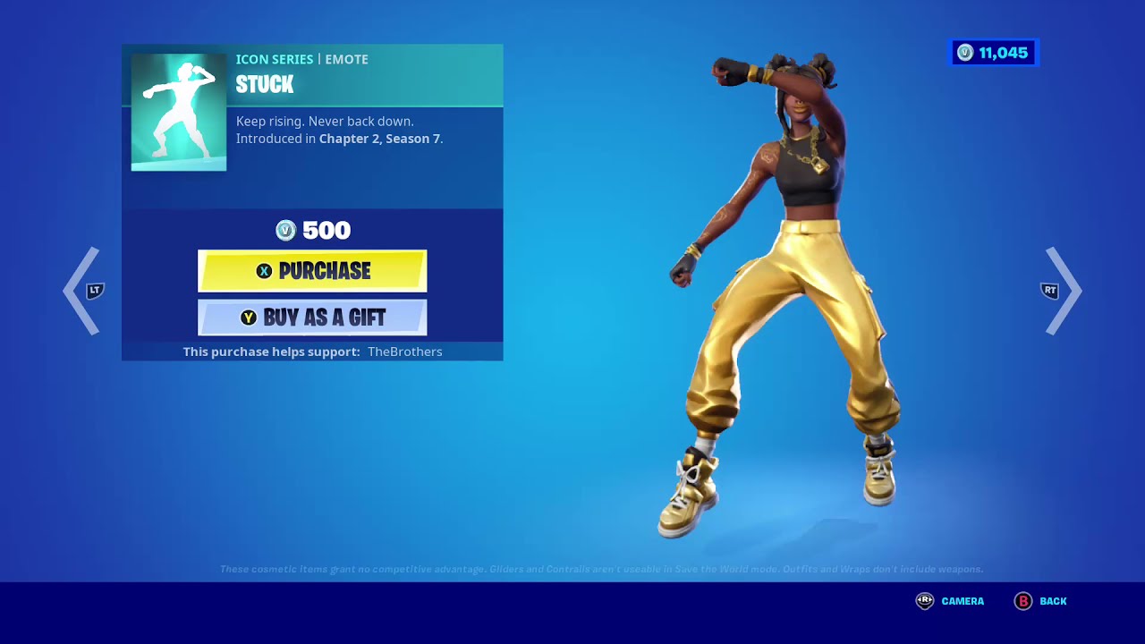 *NEW* STUCK EMOTE IN FORTNITE! (CARDI B ICON SERIES) - YouTube