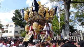 曽根天満宮　宵宮　中筋西　宮前　屋台練り　その２