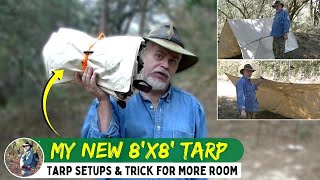 MY NEW 8X8 TARP  TENT