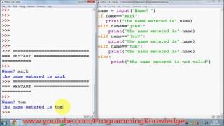Python Tutorial for Beginners 10 Python elif and nested if Statements YouTube