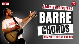 Learn and understand Barre chords / Barr chords / Bar chords Complete guitar lesson with Musicwale