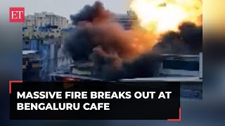 Bengaluru: Massive fire breaks out at Koramangala cafe
